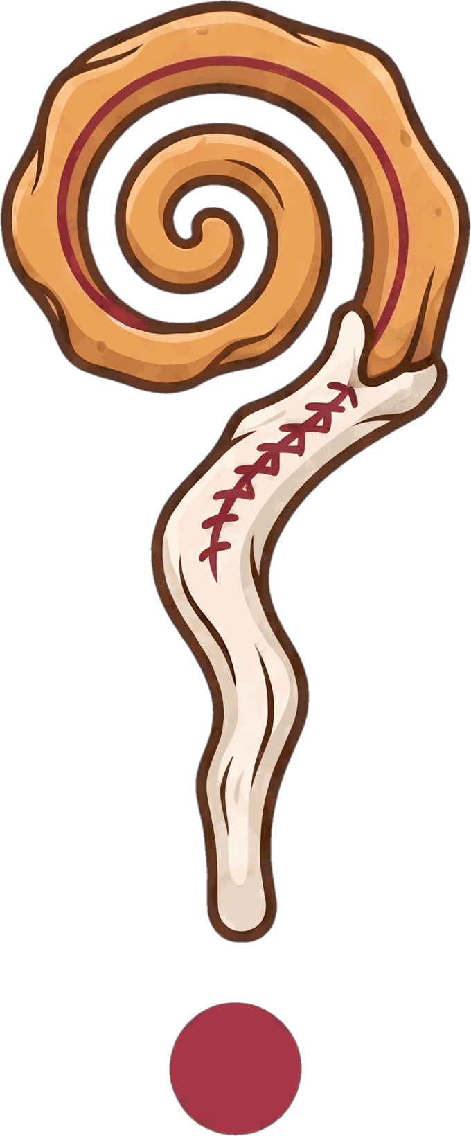 The Lituus logo: a Roman augur's curved staff forming a question mark